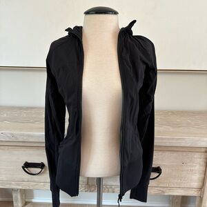 Lululemon women’s black zip front hooded Jacket - Reversible